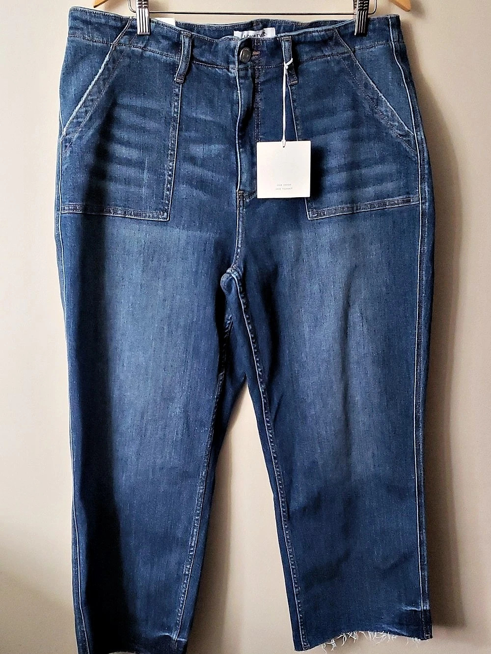 Lovervet High Rise Utility Straight Blue Waist 20W